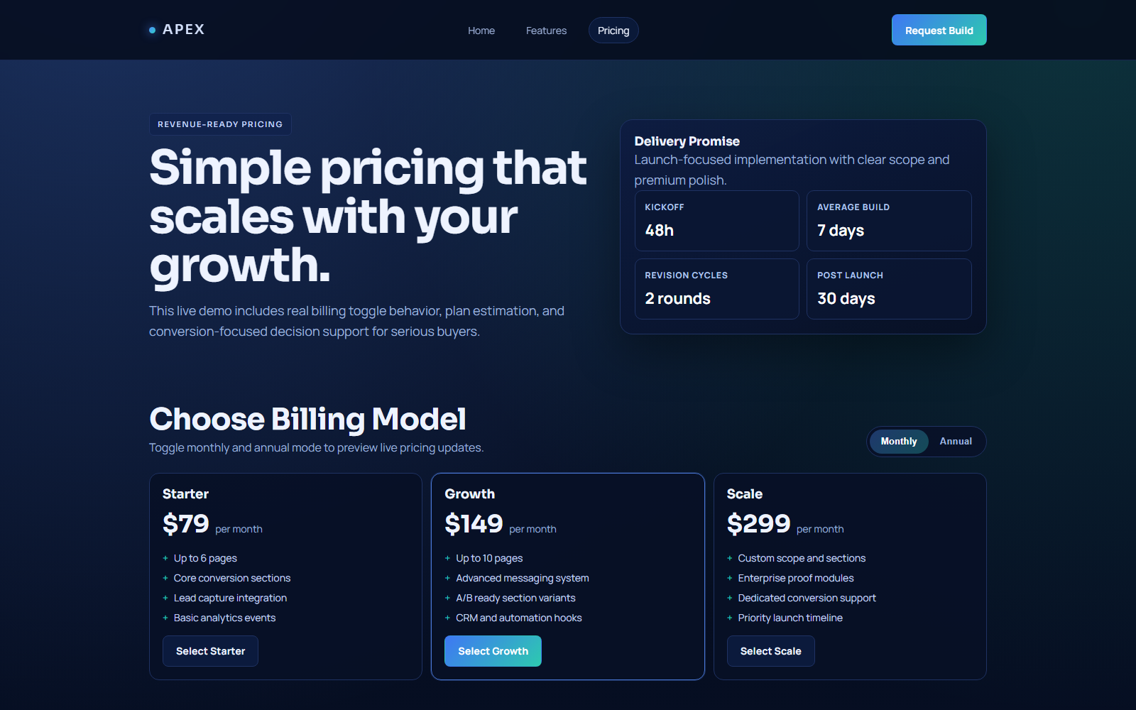 Apex pricing preview